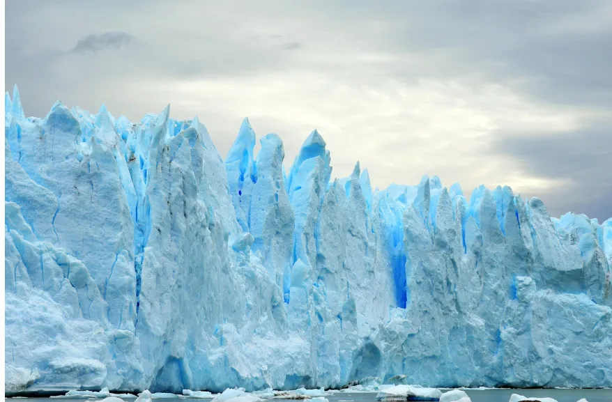 Imagen representativa de un gran glaciar.