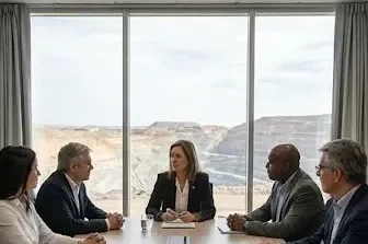 Junta directiva de una operación minera. Imagen ilustrativa de ACERO Y ROCA