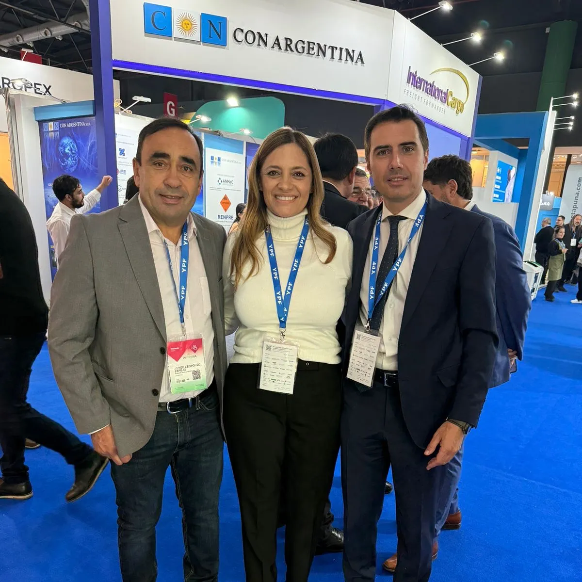 Luis Rueda junto al intendente de Iglesia Jorge Espejo. 