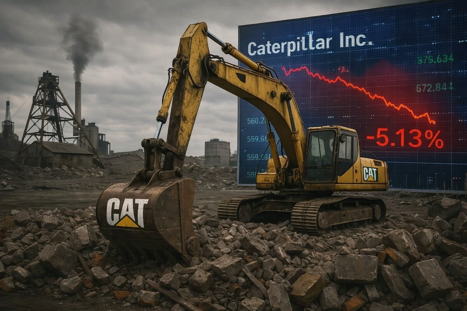Caida en bolsa de Caterpillar