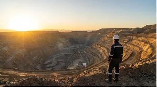 Paisaje del yacimiento Gualcamayo en San Juan Argentina. Imagen ilustrativa de ACERO Y ROCA
