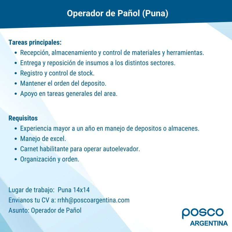 POSCO - Pañolero