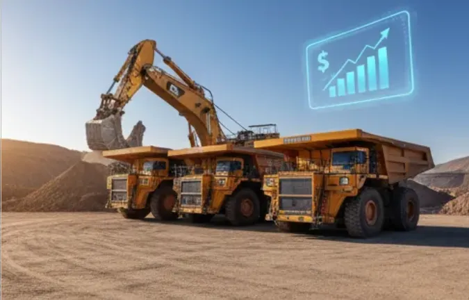 Contenido Original de ACERO Y ROCA - Prohibida su reproducción Camiones inteligentes en la cordillera. Imagen de Acero y Roca