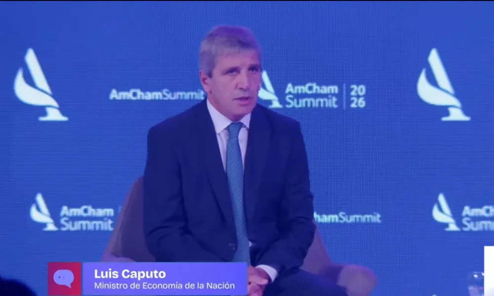 retrato de Luis Caputo (Ministro de Economía de la Nación)
