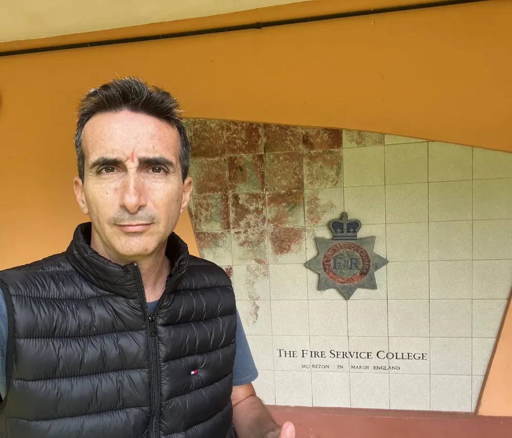 Maximiliano Moreno, especialista en Higiene y Seguridad y docente de la Facultad de Ingeniería de la UNSJ, durante entrevista sobre prevención de riesgos en minería.