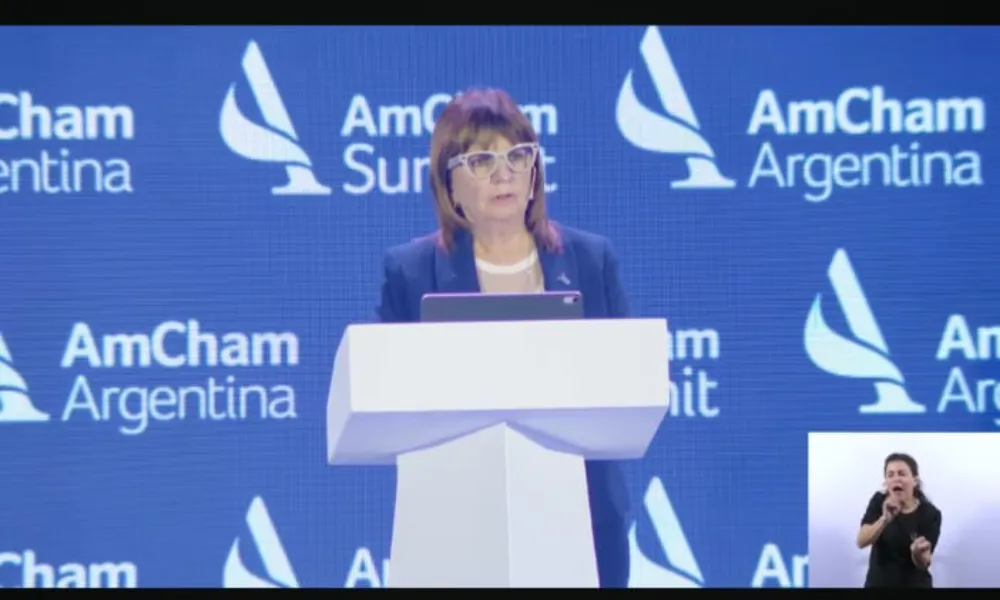 retraro de Patricia Bullrich (Senadora Nacional por CABA y presidente del Bloque La Libertad Avanza)